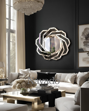 VIETNAMESE ART DECORATIVE LIVING ROOM WALL MIRROR 
