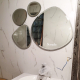 ART DECOR STONES MIRROR DECORATE LIVING ROOM