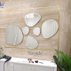 ART DECOR STONES MIRROR DECORATE LIVING ROOM