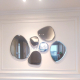 ART DECOR STONES MIRROR DECORATE LIVING ROOM