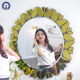 Hestia gold mirror wall art decoration mirror