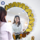 Hestia gold mirror wall art decoration mirror