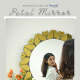 Hestia gold mirror wall art decoration mirror