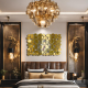 High-end living room decorative wall mirror model NUT