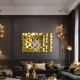 High-end living room decorative wall mirror model NUT