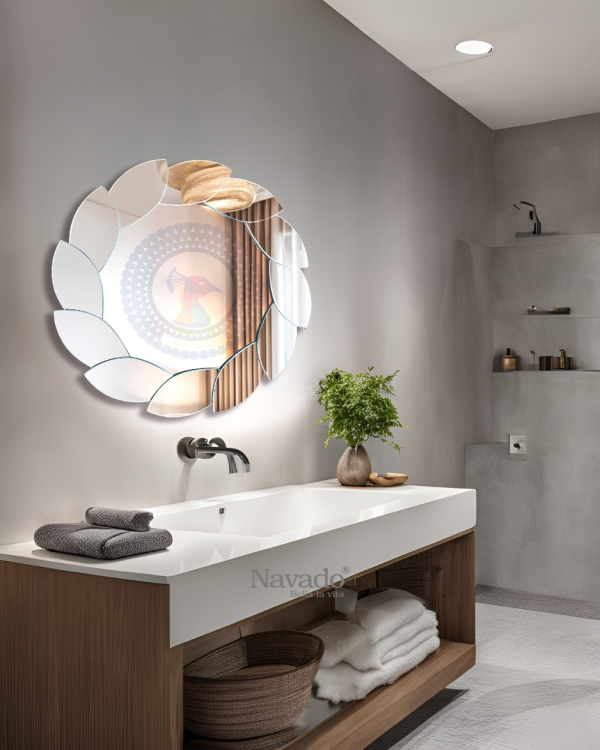 Lacos high-end decorative wall mirror for living room