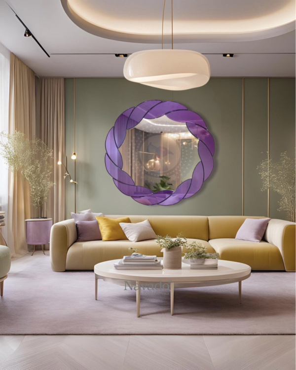 Round decorative wall art bathroom mirror Stella NAV 2038 