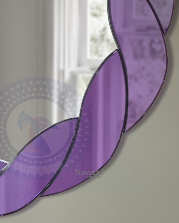 Round decorative wall art bathroom mirror Stella NAV 2038 
