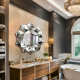 High-end decorative wall art round mirror Queen Bee NAV 2029 