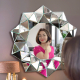 Crystal living room wall decoration mirror model
