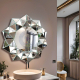 Crystal living room wall decoration mirror model
