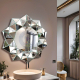 Crystal living room wall decoration mirror model