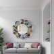 Crystal living room wall decoration mirror model