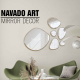 Interior decorative wall mirror for living room dining table NAV 2094