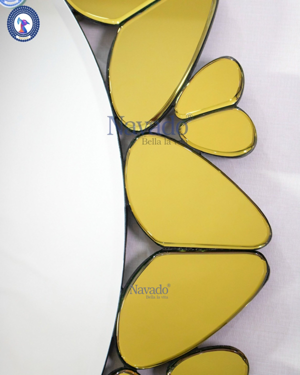 Angel high-end living room wall decoration mirror
