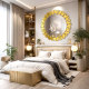 Angel high-end living room wall decoration mirror