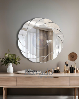 Artistic Framed Round Bathroom Mirror Stella NAV 2038