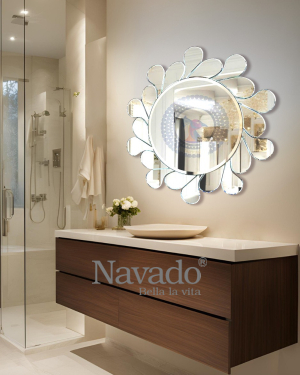 Round wall bathroom mirror Mira NAV 2027