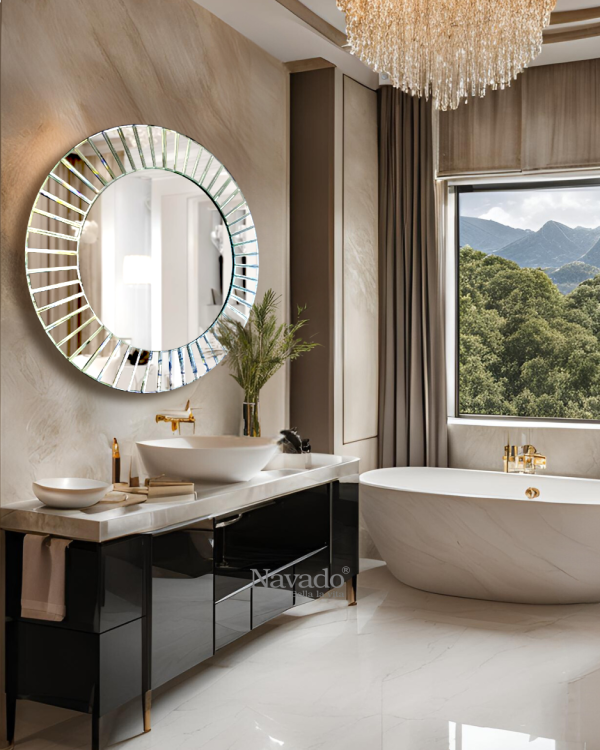 ART WALL DESIGN BATHROOM MIRROR- THE LIGHT