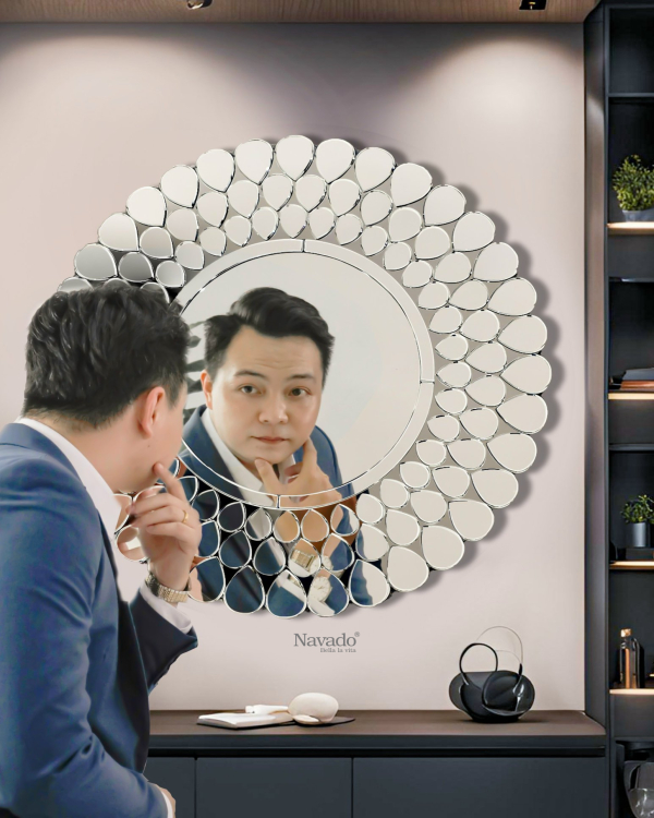 PEACOCK WALL DECORATE BATROOM DECORAT MIRROR