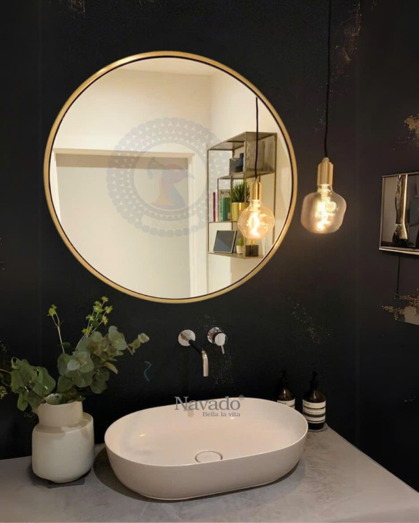 ROUND BASIC AND MODERN BATHROOM MIRROR