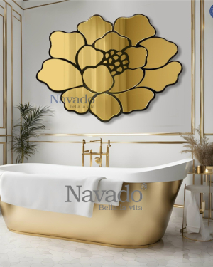 BATHROOM GOLD ROSE DECORARTE MIRROR