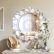 ART SUNFLOWER DECOR BATHROOM MIRROR