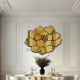 Mirror art wall rose gold