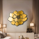 Mirror art wall rose gold
