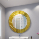 The Light decorative mirror with gold border