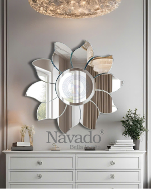 Mirror for luxurious living room wall decoration Peony NAV 2047-NT