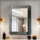FERINO BLACK DECORATE INTERIOR  MIRROR