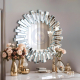 WALL ART MIRROR LION