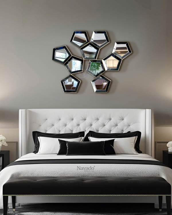 Decorative mirror art wall living room