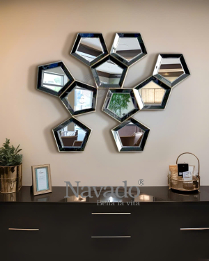 Decorative mirror art wall living room