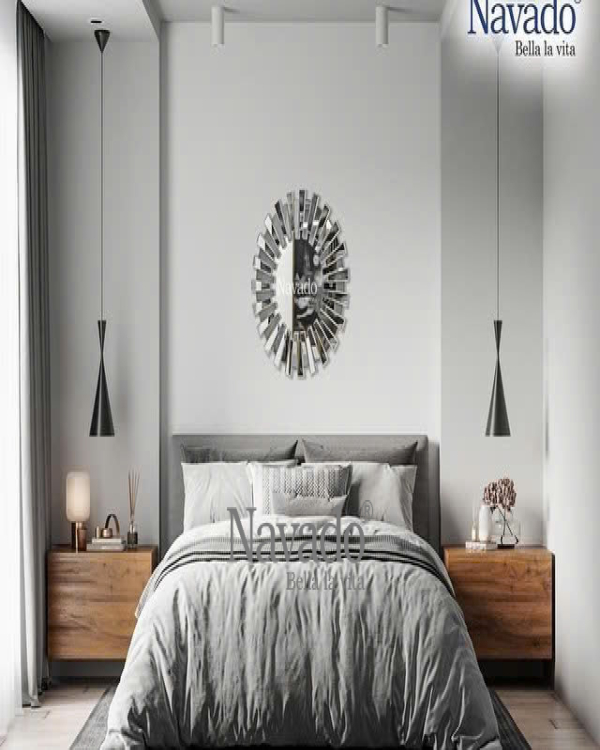Round art mirror for bathroom decoration Mystery NAV 2010 NT 