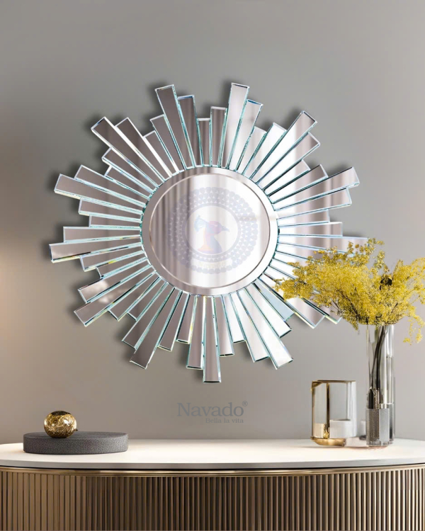 Decorative mirror model for living room wall named Tiger