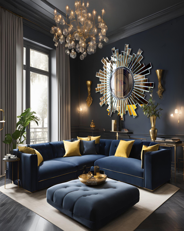 Decorative mirror model for living room wall named Tiger