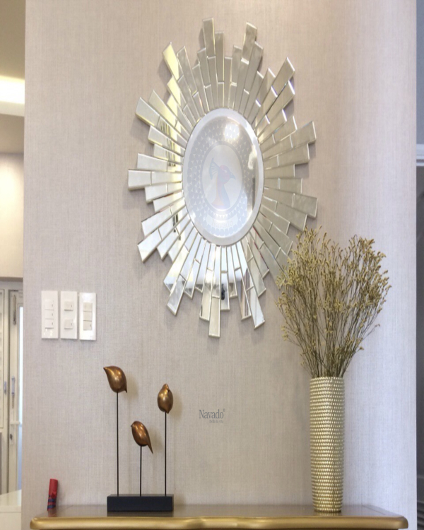 Decorative mirror model for living room wall named Tiger