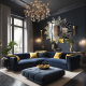 Decorative mirror model for living room wall named Tiger