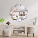 Round bathroom wall art mirror Mimosa NAV 2035