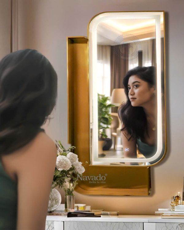 LED Rectangle Bathroom Makeup Mirror Luxor NAV 2123