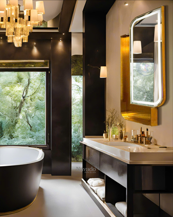 LED Rectangle Bathroom Makeup Mirror Luxor NAV 2123