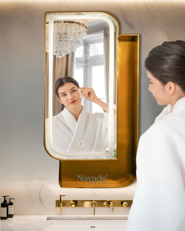 LED Rectangle Makeup Mirror Luxor NAV 2123
