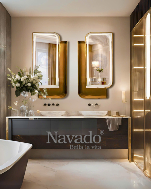 LED Rectangle Bathroom Makeup Mirror Luxor NAV 2123
