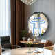 Hanoi Blue Round Interior Decoration Wall Mirror NAV 2078-NT