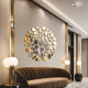 Round Golden Bedroom Wall Decor Mirror Rocio NAV 2208