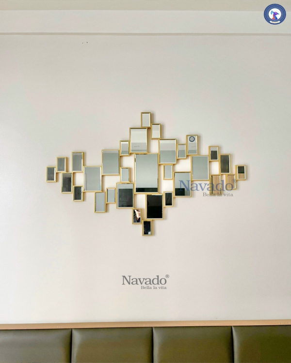 The luxury hanging wall living room mirror