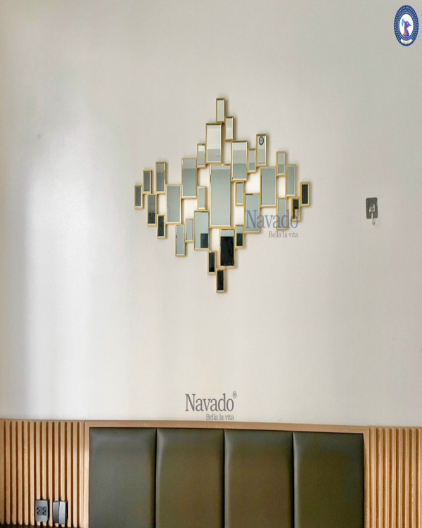 The luxury hanging wall living room mirror