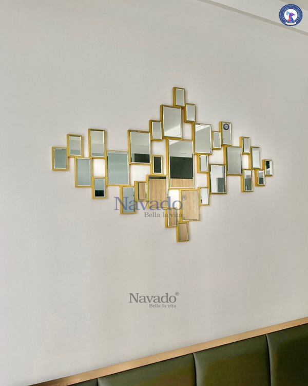 The luxury hanging wall living room mirror
